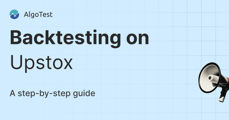 Backtesting on Upstox is not possible, but you can do so on AlgoTest!