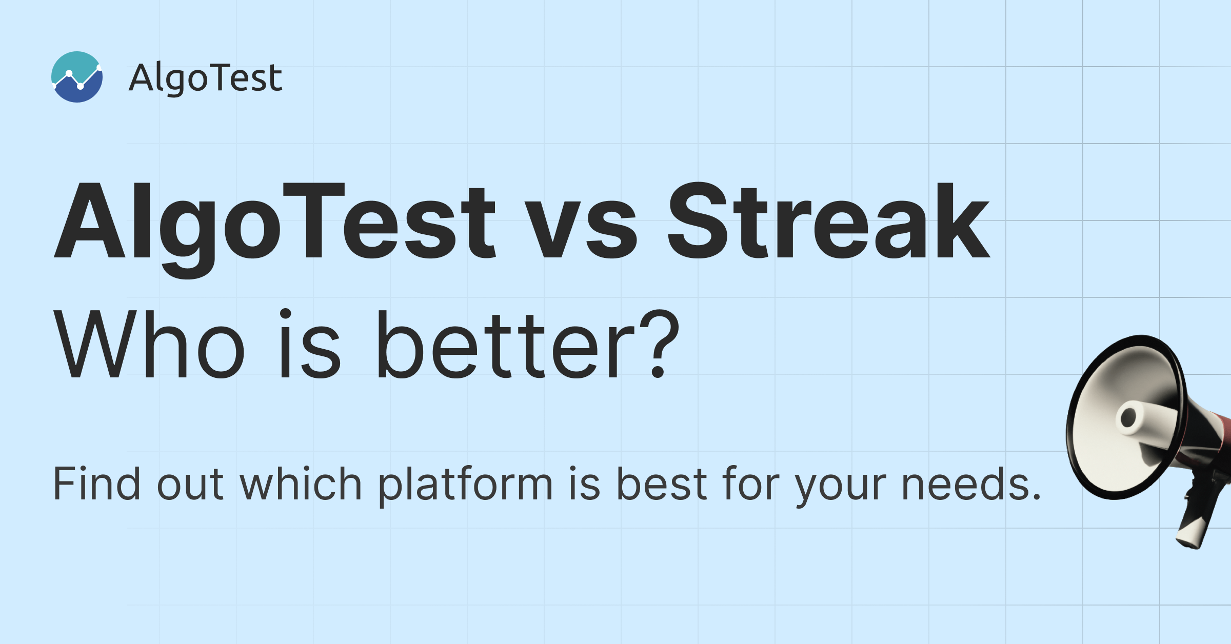 AlgoTest vs Streak (Zerodha)